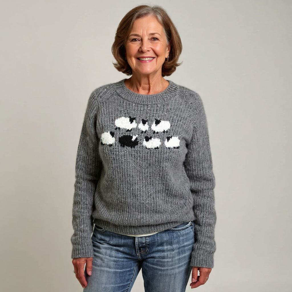 Tevian – Jacquard-Passe-Pullover