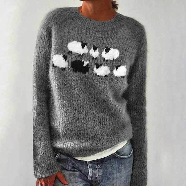 Tevian – Jacquard-Passe-Pullover