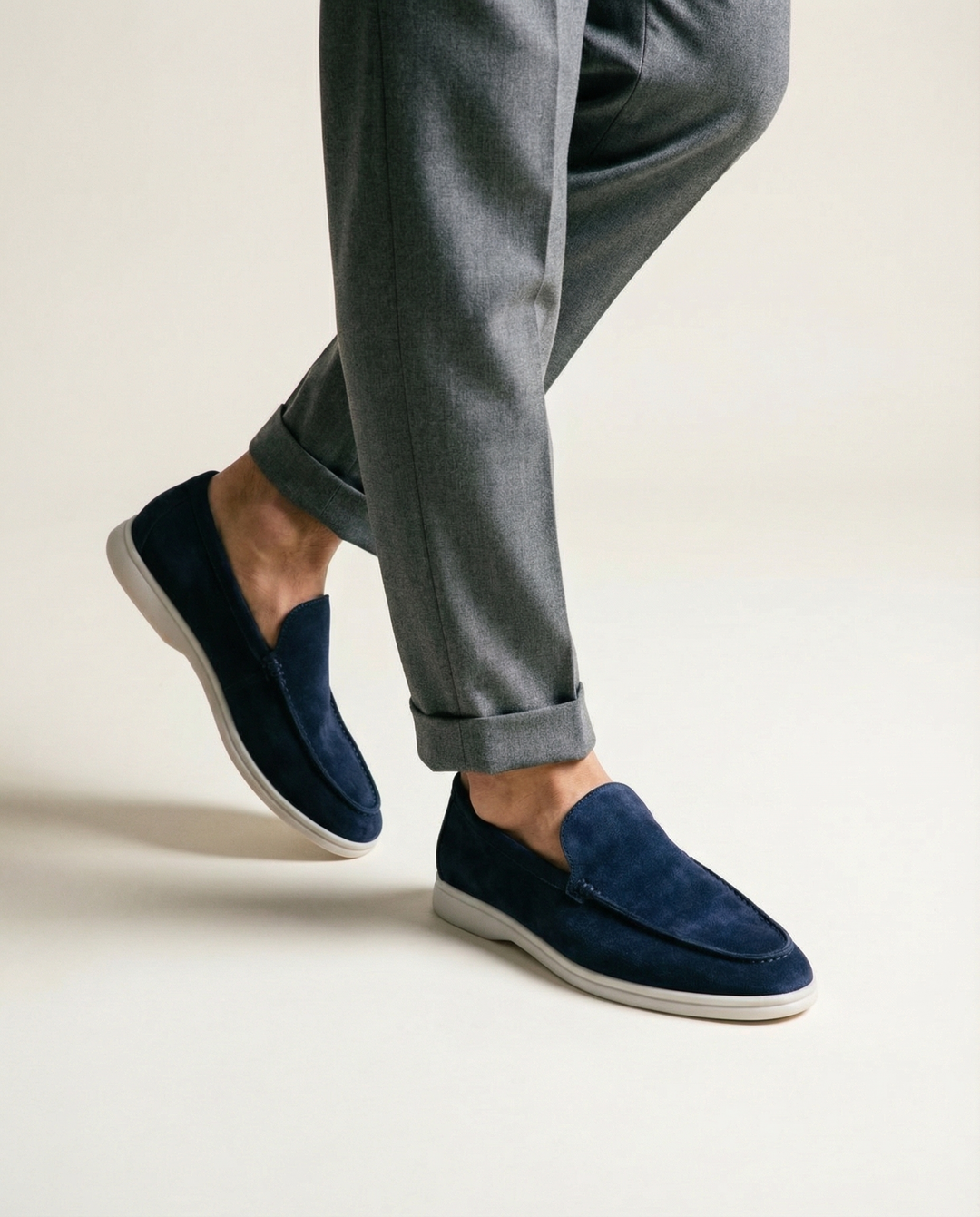 Schlupf-Wildleder-Slipper