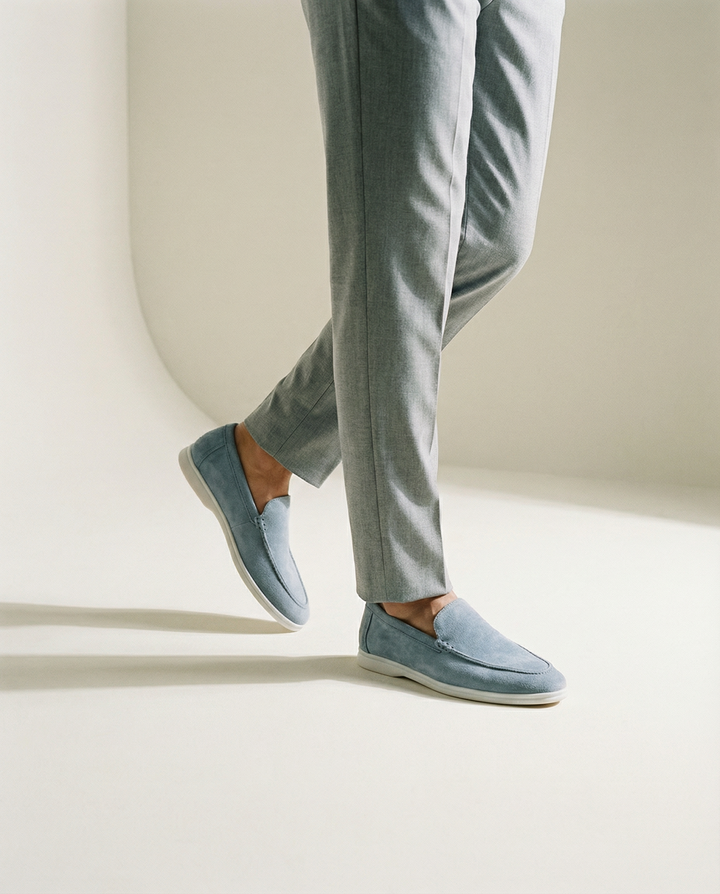 Schlupf-Wildleder-Slipper