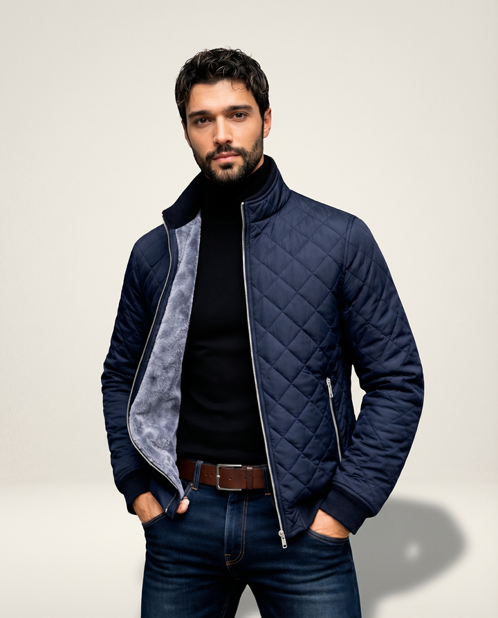 Gepolsterte Fleecejacke