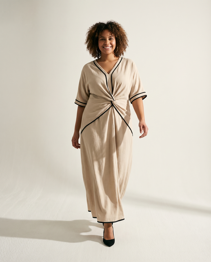 tailliertes Midikleid