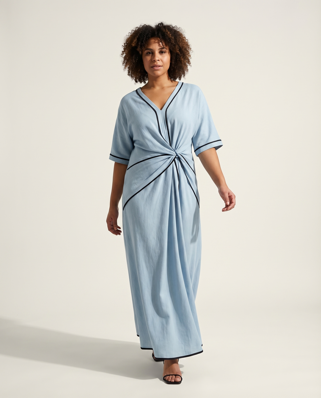 tailliertes Midikleid