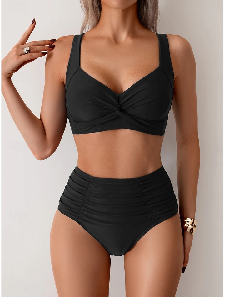 Sivara – gerafftes Trikot-Bikini-Set