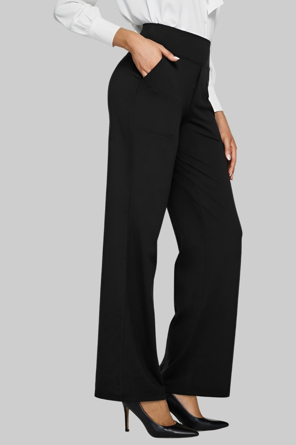 Rylena – hochtaillierte Stretch-Webhose