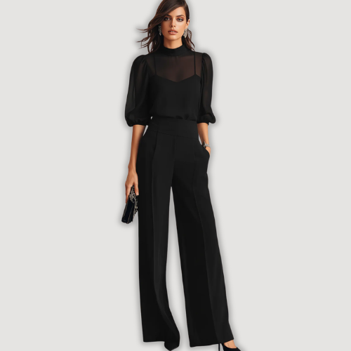 Nivora – Weitbeiniges, transparentes Set