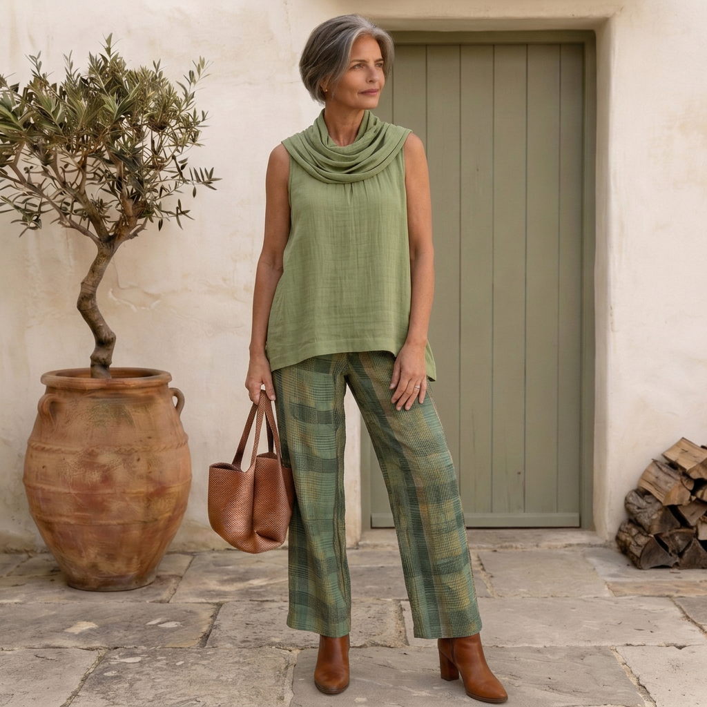 Tavina – weites Webware-Hosen-Set