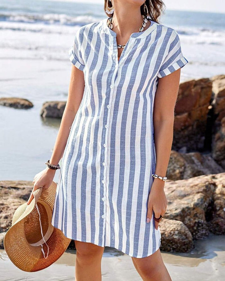 Rivela – Gestreiftes Hemdkleid