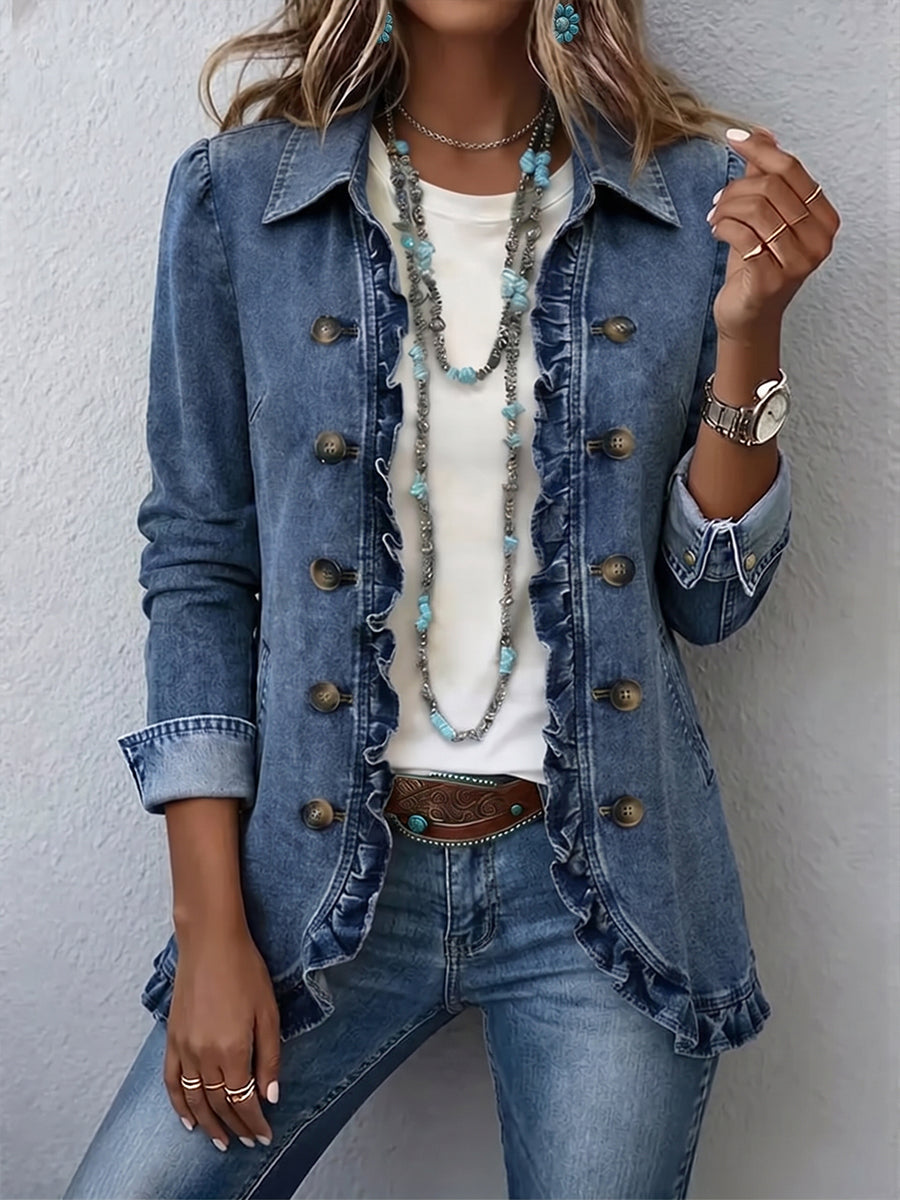 Lenori – Rüschensaum-Jacke