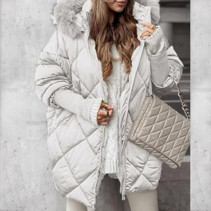 Erelia – Gefütterter Parka mit Strickärmeln