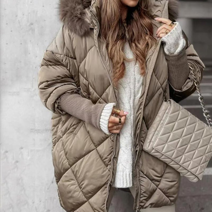 Erelia – Gefütterter Parka mit Strickärmeln