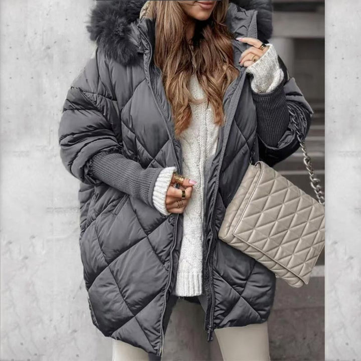 Erelia – Gefütterter Parka mit Strickärmeln