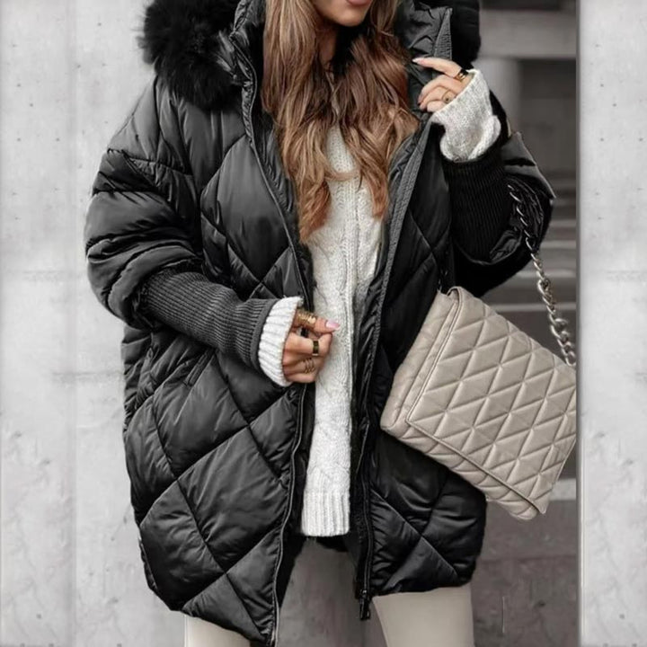 Erelia – Gefütterter Parka mit Strickärmeln