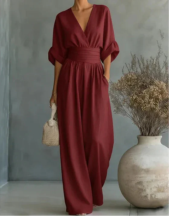 Mireva – Weit geschnittener, gewebter Jumpsuit