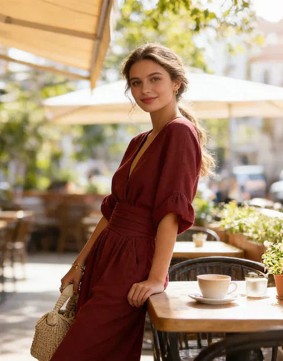 Mireva – Weit geschnittener, gewebter Jumpsuit