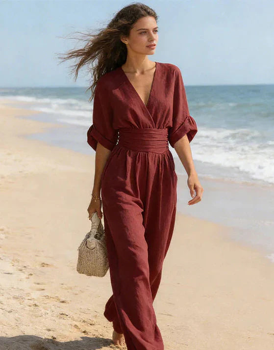 Mireva – Weit geschnittener, gewebter Jumpsuit