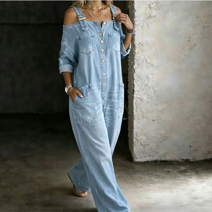 Elyra – weit geschnittener, gewebter Jumpsuit