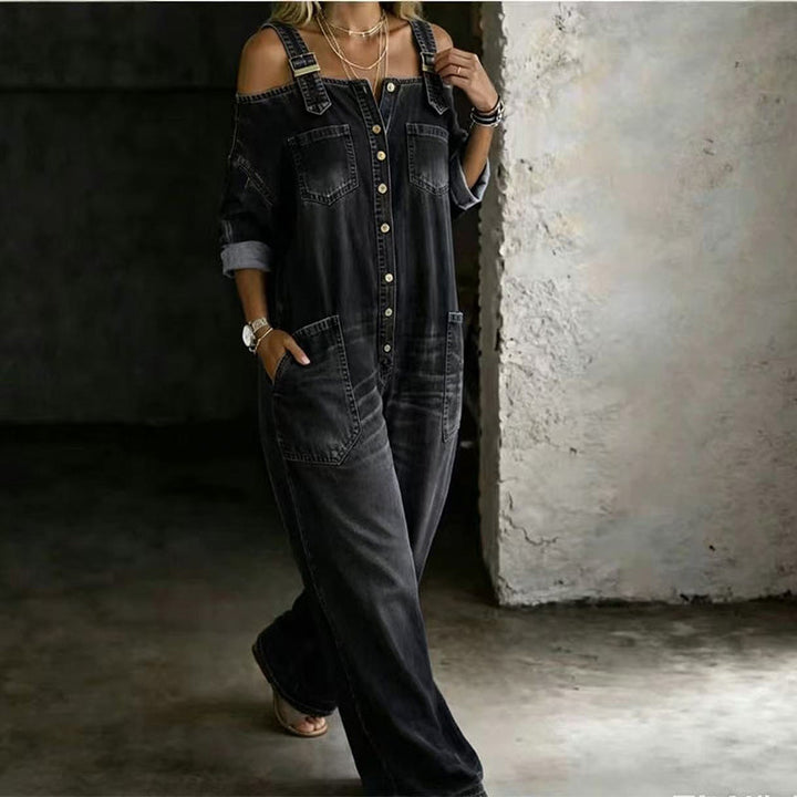 Elyra – weit geschnittener, gewebter Jumpsuit