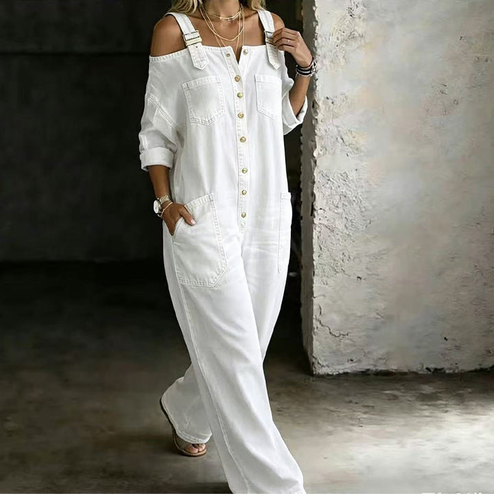 Elyra – weit geschnittener, gewebter Jumpsuit
