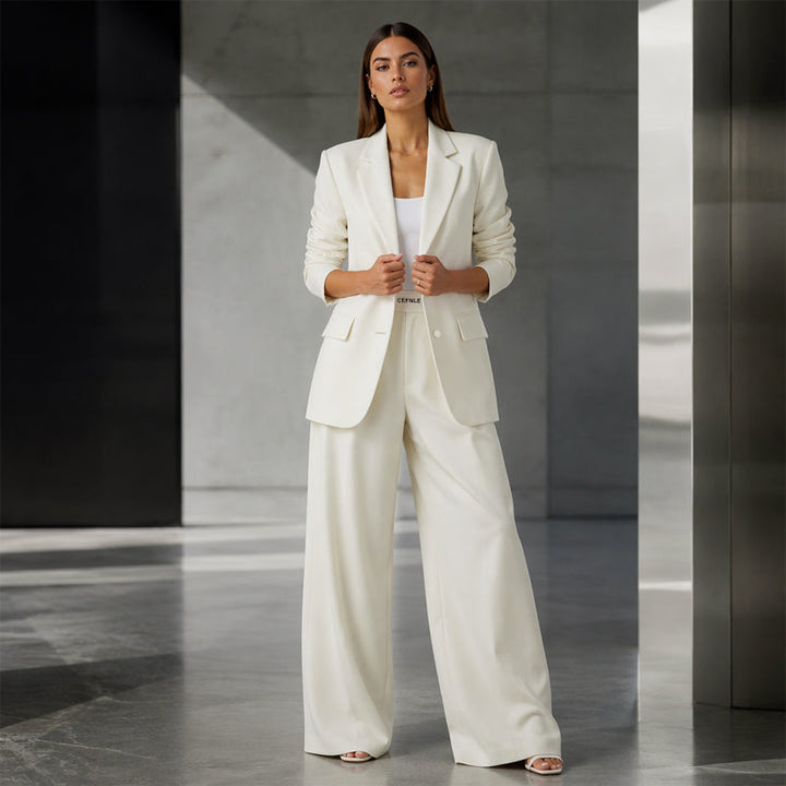 Reniva – Weit geschnittenes Blazer- und Hosen-Set