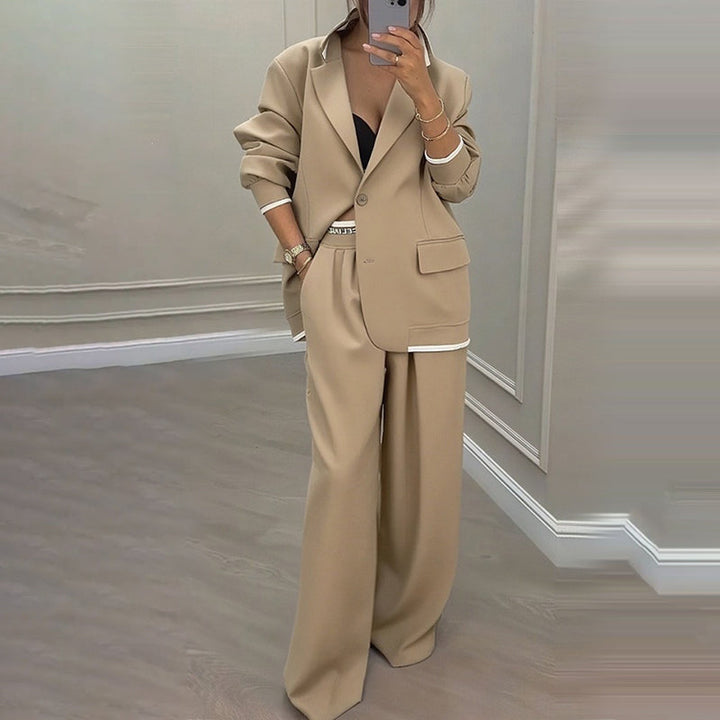 Reniva – Weit geschnittenes Blazer- und Hosen-Set