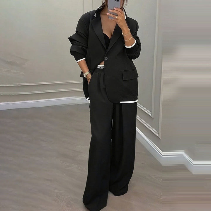Reniva – Weit geschnittenes Blazer- und Hosen-Set