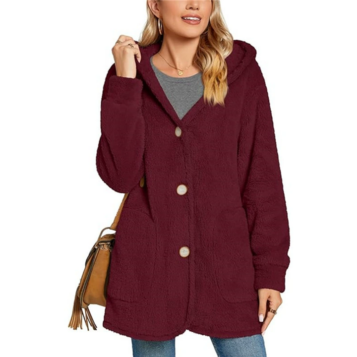 Vesara – Gewebte Jacke mit Kapuze