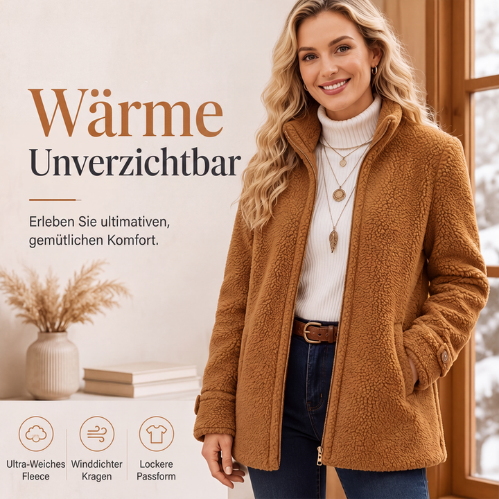 Rylena – Stehkragen-Sherpa-Fleecejacke