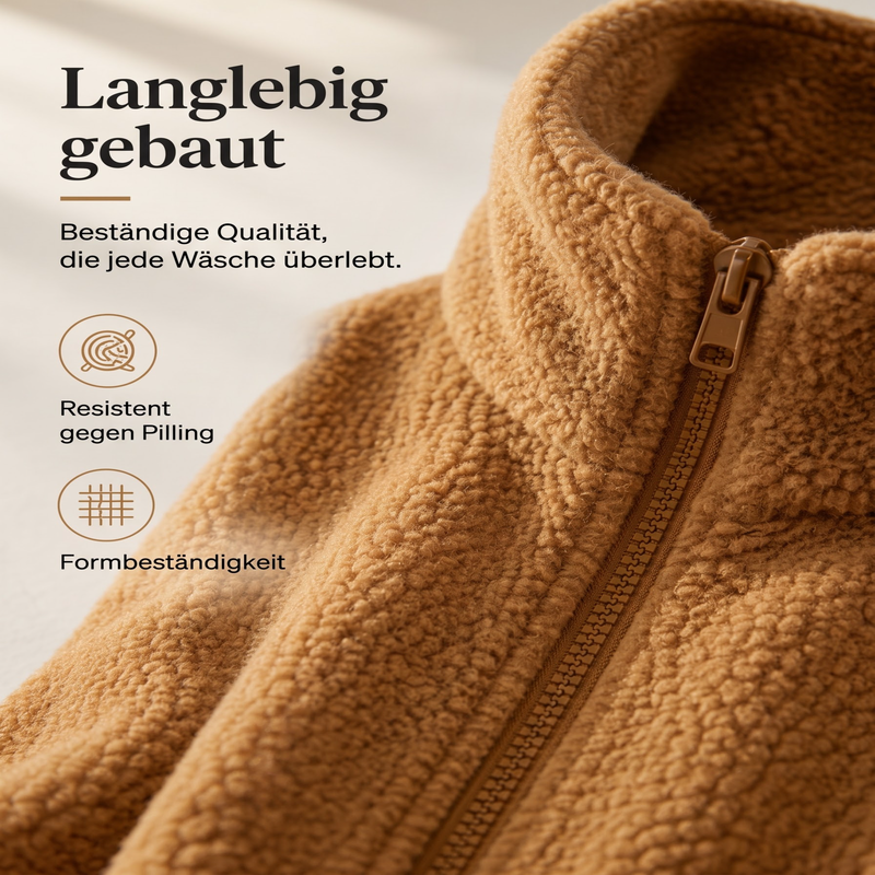 Rylena – Stehkragen-Sherpa-Fleecejacke