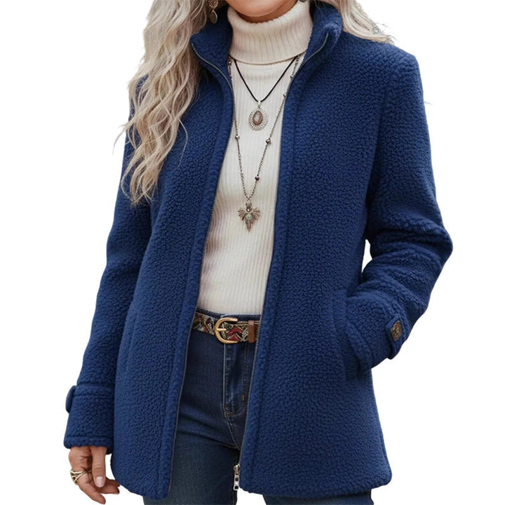 Rylena – Stehkragen-Sherpa-Fleecejacke