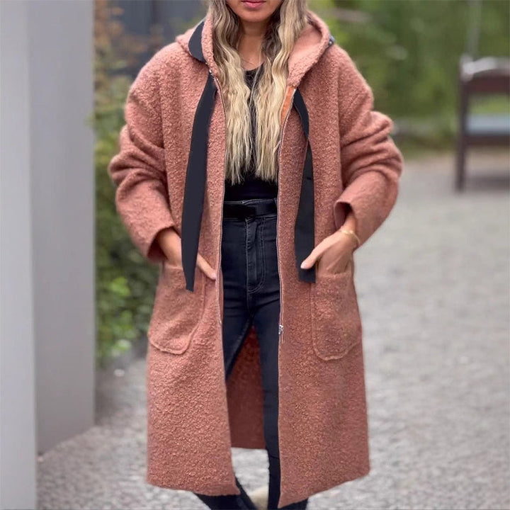 Loriva – Strickmantel mit Reißverschluss und Kapuze