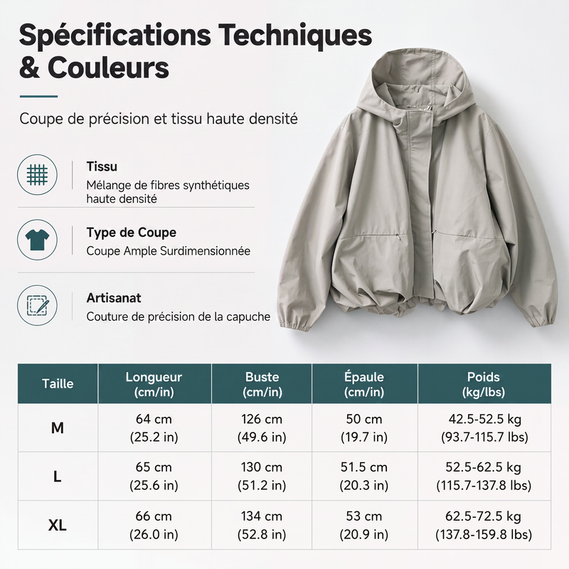 Linara – wasserabweisende Windjacke mit gepufftem Saum