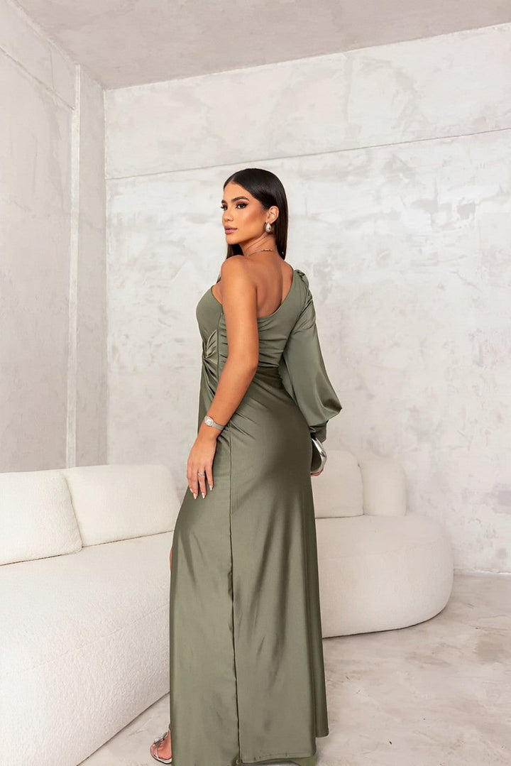 Nivara – Satin-Finish-Kleid